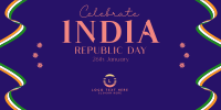 Fancy India Republic Day Twitter Post Design