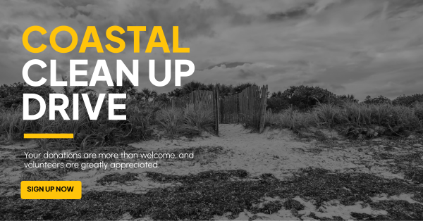 Coastal Clean Up Facebook Ad Design Image Preview