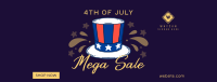 Festive Sale for 4th of July Facebook cover Image Preview