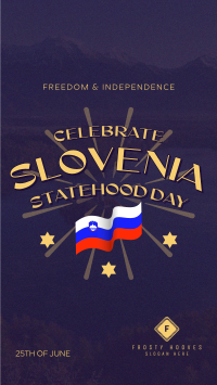 Slovenia Statehood Celebration TikTok Video Image Preview