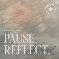Pause & Reflect Instagram Post Design