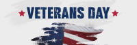 Grunge Veterans Day Twitter Header Design