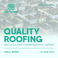 Quality Roofing Services Instagram Post Design