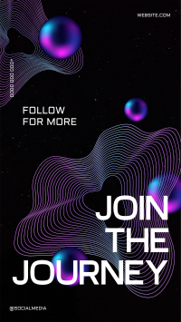 Follow Futuristic Journey Instagram Reel Design