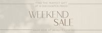 Minimalist Weekend Sale Twitter header (cover) Image Preview