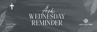 Ash Wednesday Reminder Twitter Header Design