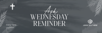 Ash Wednesday Reminder Twitter Header Image Preview