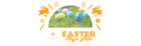 Cute Easter Bunny Twitter header (cover) Image Preview