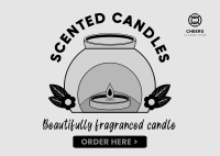 Fragranced Candles Postcard Design