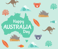 Australia Icons Facebook Post Design