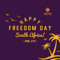 South Africa Freedom Instagram Post Design