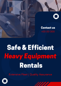 Corporate Heavy Equipment Rentals Flyer Image Preview