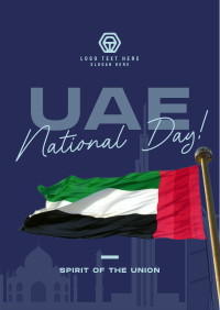 UAE National Flag Poster Design