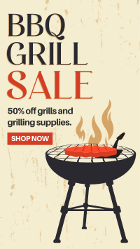 Flaming Hot Grill Facebook Story Design