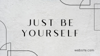 Be Yourself Facebook Event Cover Design