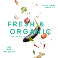 Fresh Vegetables Instagram Post Design