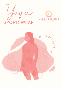 Yoga Sportswear Poster Design