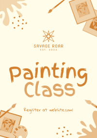 Quirky Painting Class Poster Image Preview