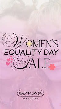 Minimalist Women's Equality Sale Facebook story Image Preview