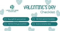 Valentine's Checklist Facebook Ad Design