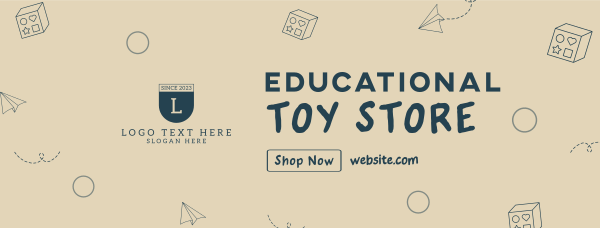 Educational Toy Store Facebook Cover Design Image Preview