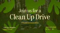 Clean Up Drive Facebook Event Cover Design