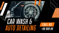 Car Wash Auto detailing Service Facebook Event Cover Design