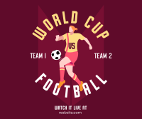Football World Cup Tournament Facebook Post Design