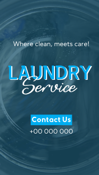 Clean Laundry Service Instagram Reel Design