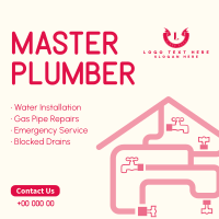 Master Plumber Instagram Post Design