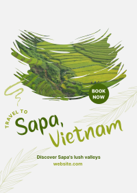 Sapa Vietnam Travel Poster Image Preview
