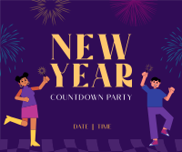 Dance Party Countdown Facebook Post Design