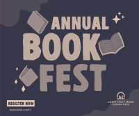 Annual Book Event Facebook Post Design