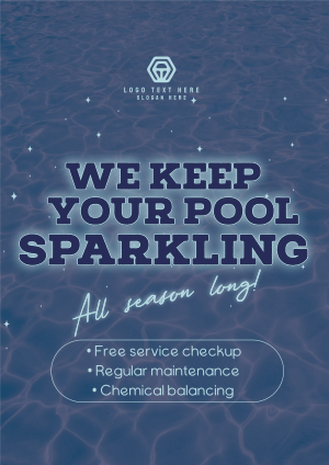 Sparkling Pool Services Flyer Image Preview