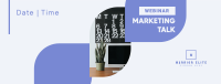 Online Marketing Webinar Facebook cover Image Preview