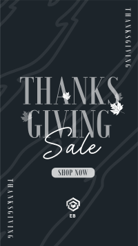 Thanksgiving Autumn Shop Sale TikTok Video Image Preview