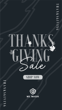 Thanksgiving Autumn Shop Sale Video Image Preview