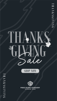 Thanksgiving Autumn Shop Sale TikTok Video Image Preview