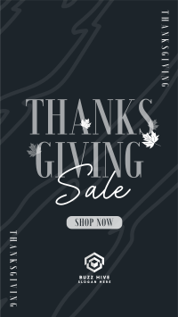 Thanksgiving Autumn Shop Sale TikTok Video Image Preview