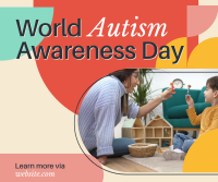 Learn Autism Advocacy Facebook Post Design