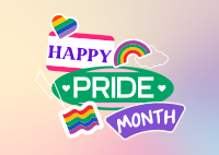 Stick on the Pride Postcard Design