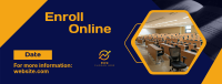 College Online Enrollment Facebook cover Image Preview