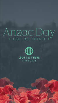 Anzac Flowers YouTube short Image Preview