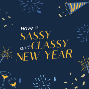 Sassy New Year Spirit Instagram post Image Preview