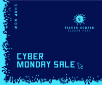 Cyber Monday Pixels Facebook Post Design