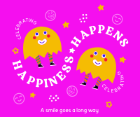 Happiness Is Contagious Facebook Post Design