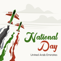 UAE National Day Airshow Instagram Post Design