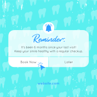 Dental Checkup Reminder Instagram Post Design