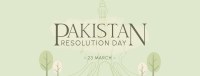 Pakistan Day Landmark Facebook cover Image Preview