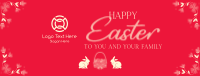 Easter Bunny Facebook cover Image Preview